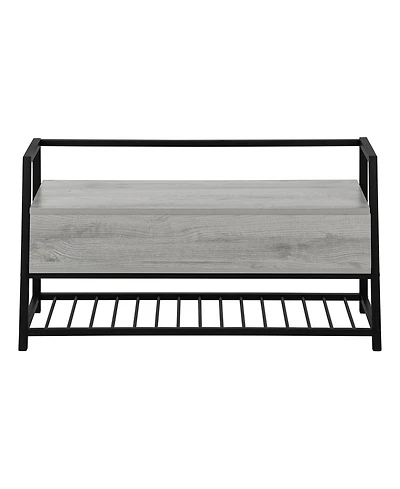 Storage Bench with Flip Top for Entryway Bedroom or Living Room Seating
