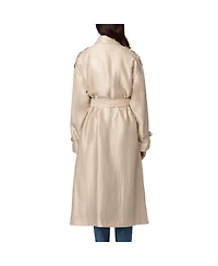 Bernardo Women's Golden Luster Double Breasted Trench