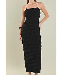 endless rose Women's Bubble Maxi Slip Dress