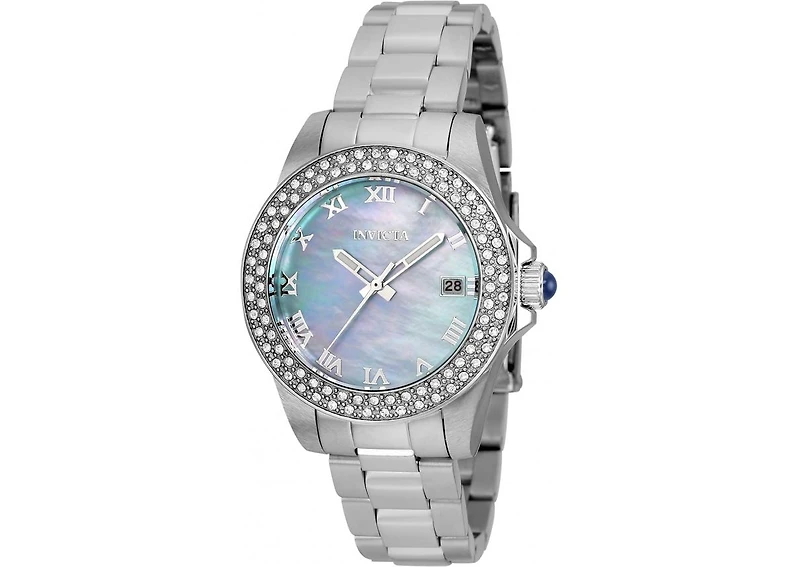 Invicta Women's 36071 Angel Quartz 3 Hand Light Blue Dial Watch