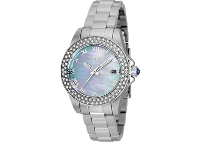 Invicta Women's 36071 Angel Quartz 3 Hand Light Blue Dial Watch