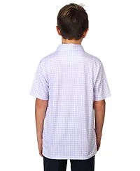 Tailorbyrd Boys Geo Floral Performance Polo Shirt - Stylish and Comfortable