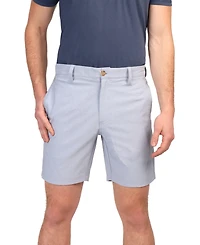 Tailorbyrd Men's Grid Melange Performance Shorts