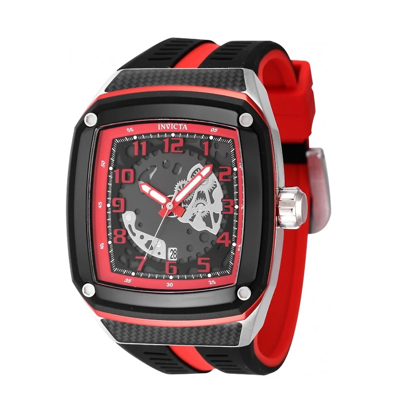 Invicta Men's 48071 Invicta Racing Quartz Multifunction Red, Gunmetal Dial Watch