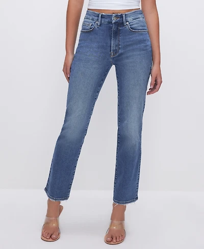 Good American Women's Always Fits Legs Straight-Leg Jeans