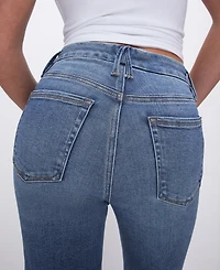 Good American Women's Always Fits Legs Straight-Leg Jeans