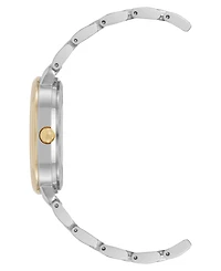 Anne Klein Women's Quartz Round Roman Numeral Two-Tone Metal Alloy Watch, 32mm