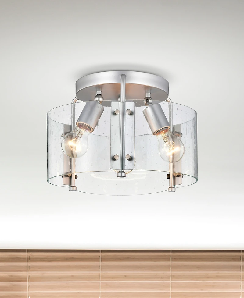 Home Accessories 13" Fortuna 2-Light Indoor Semi-Flush Mount Ceiling Light