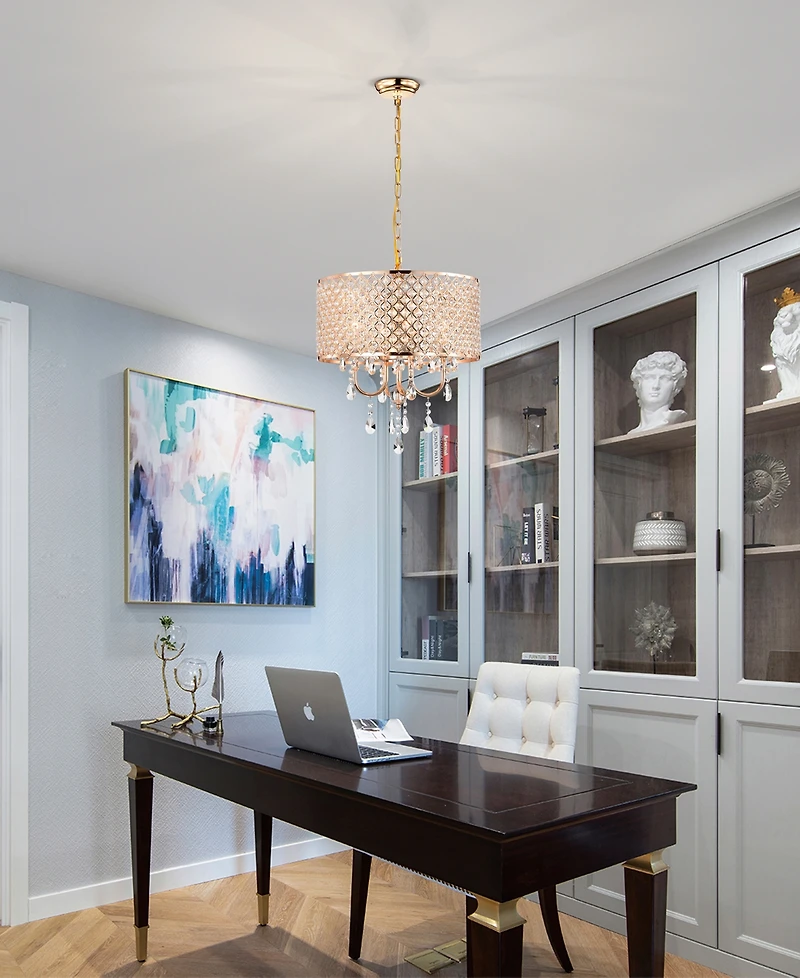 Home Accessories 18" Lucilia 4-Light Indoor Chandelier
