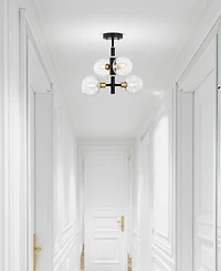 Home Accessories 15" Silvia 4-Light Indoor Semi-Flush Mount Ceiling Light