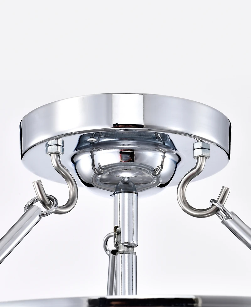 Home Accessories 15" Latona 3-Light Indoor Semi-Flush Mount Ceiling Light