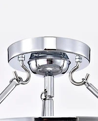 Home Accessories 15" Latona 3-Light Indoor Semi-Flush Mount Ceiling Light