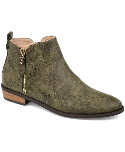 Journee Collection Women's Ellis Stacked Heel Booties