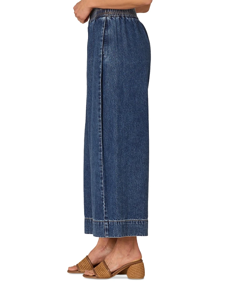 Democracy Women's Skyrise Cropped Wide-Leg Jeans
