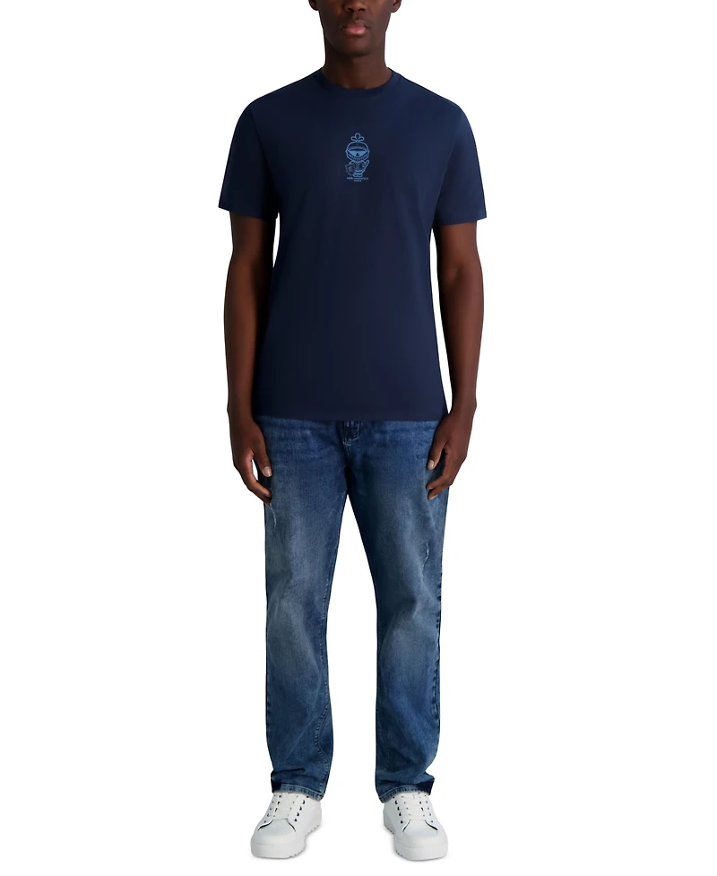 Karl Lagerfeld Paris Men's Small Armor Logo Graphic T-Shirt