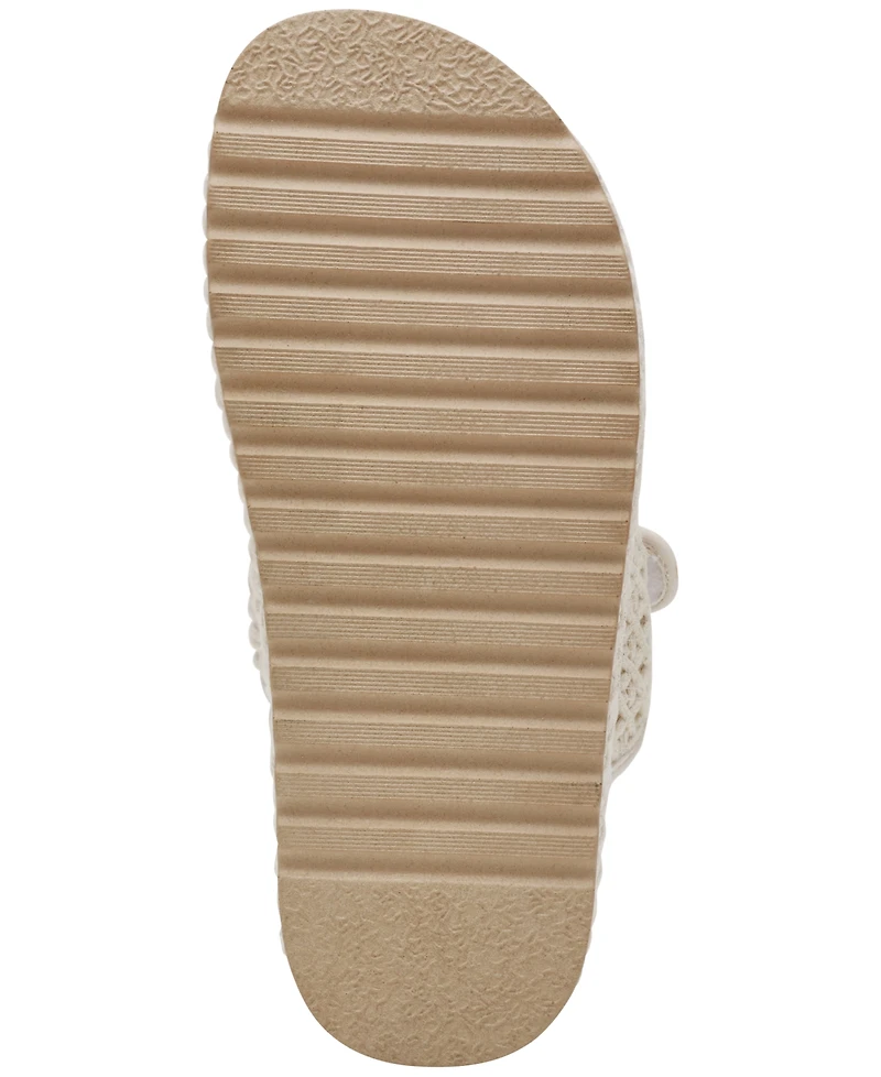 Steve Madden Women's Bigschmona Platform Buckle Footbed Slide Sandals