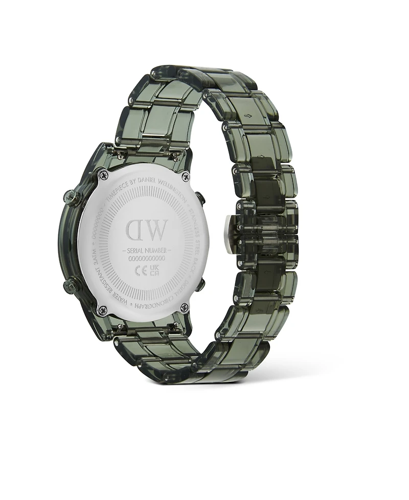 Daniel Wellington Men's Chronograph Green Plastic Watch
