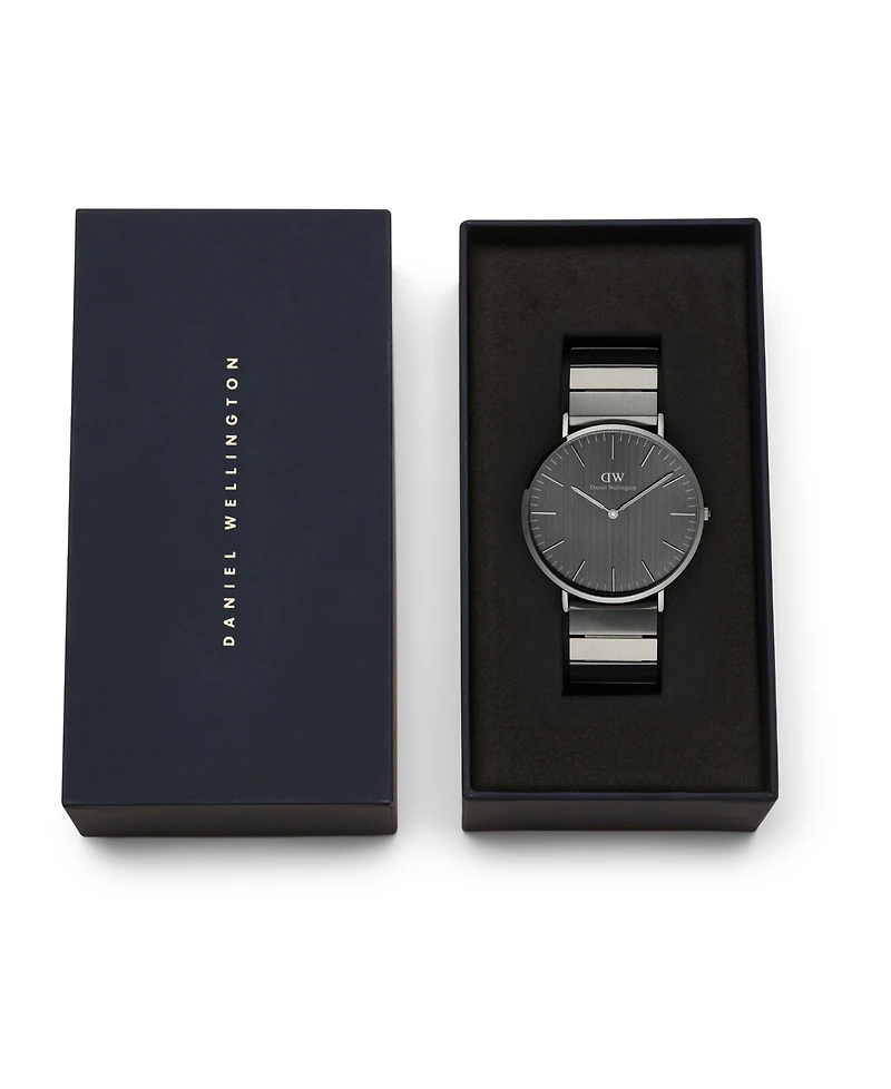 Daniel Wellington Men's Analog Graphite Stainless-Steel Watch, 40mm