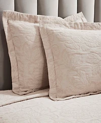 Superior Hibiscus Cotton Matelasse Woven 3-Pc. Bedspread Set