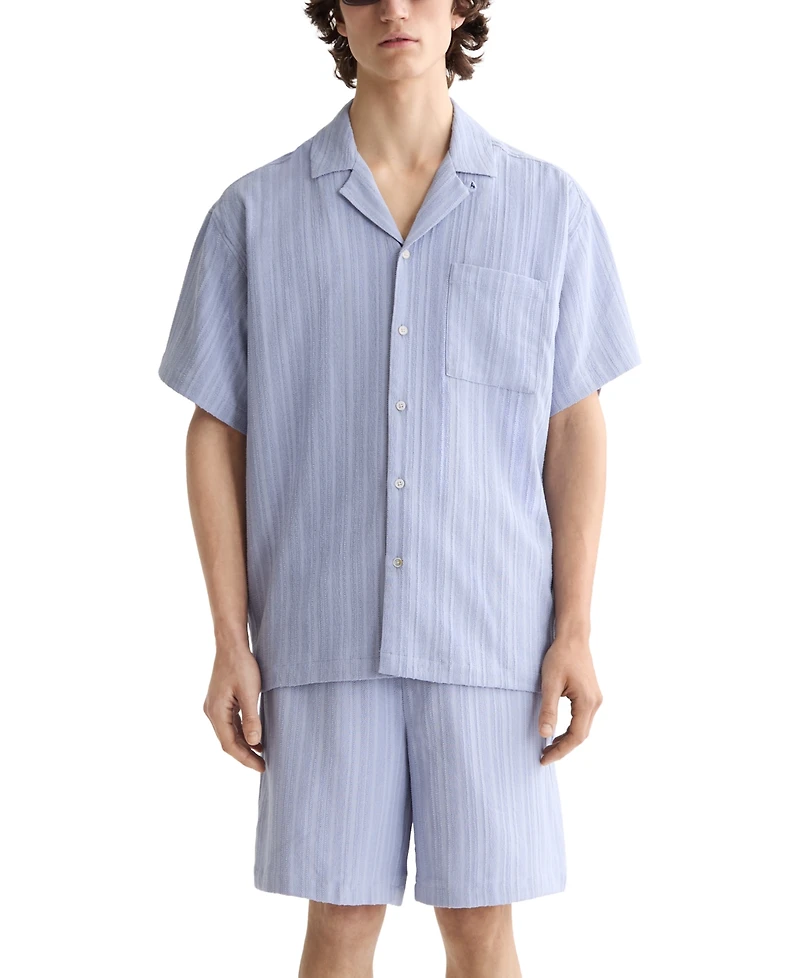 Scotch & Soda Men's Tonal Stripe Drawstring Shorts