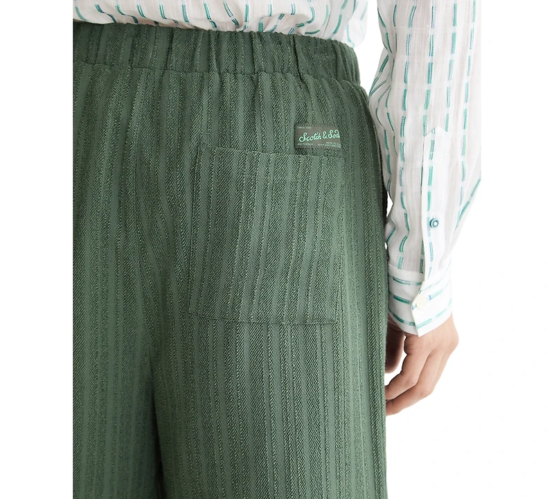 Scotch & Soda Men's Tonal Stripe Drawstring Shorts