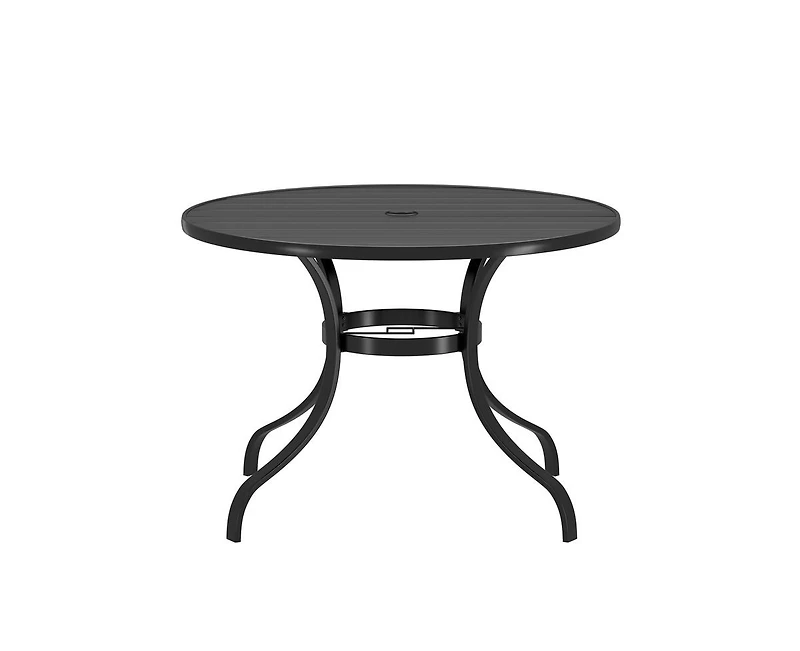 Casainc Round 39.76'' Outdoor Restaurant Steel Table