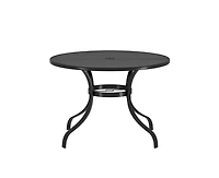 Casainc Round 39.76'' Outdoor Restaurant Steel Table