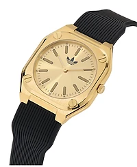 adidas Unisex Analog Black Silicone Watch