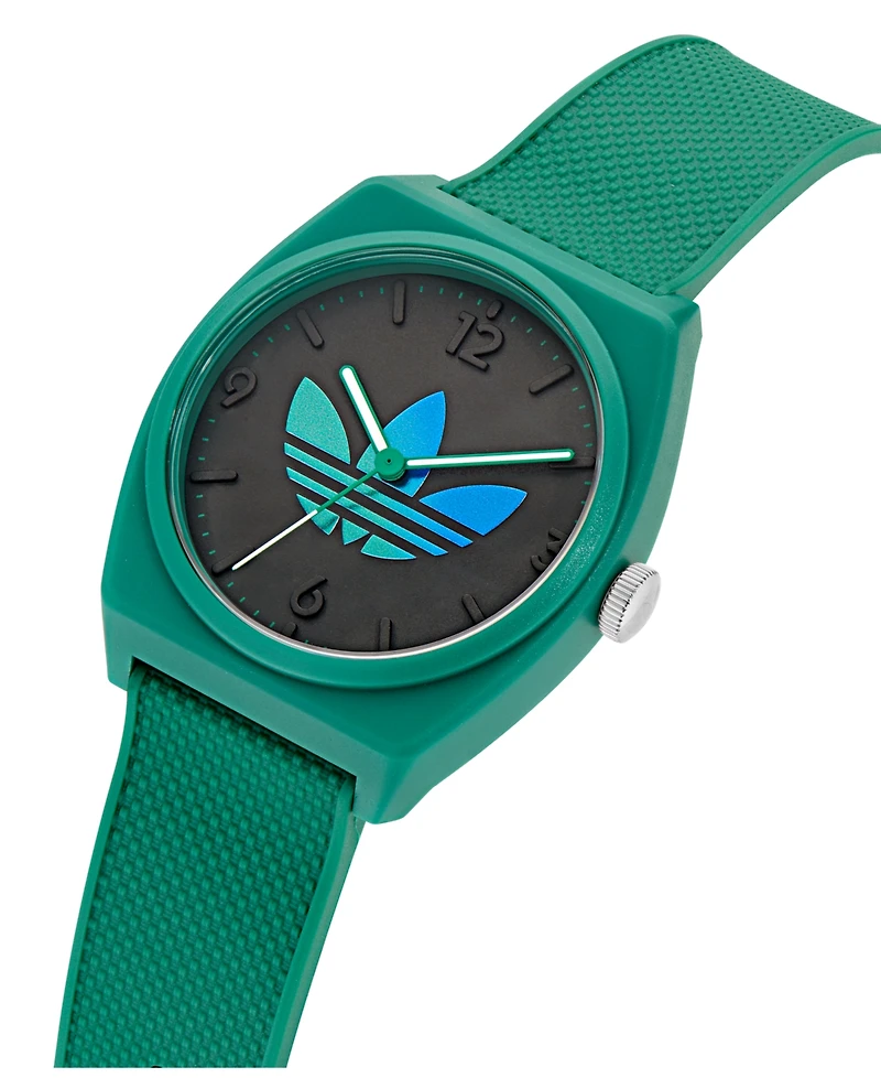adidas Unisex Analog Green Resin Watch, 38mm