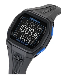 adidas Unisex Analog Black Resin Watch, 48mm