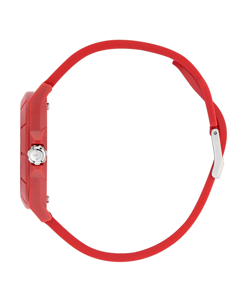 adidas Unisex Analog Red Resin Watch, 41mm