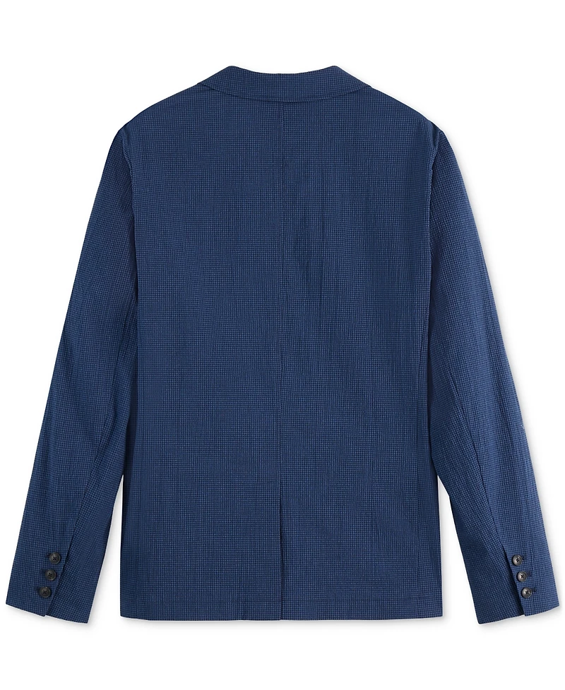 Scotch & Soda Men's Relaxed Fit Unconstructed Seersucker Blazer