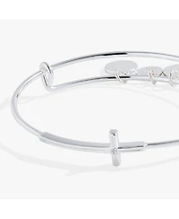 Cross Inline Bangle Bracelet