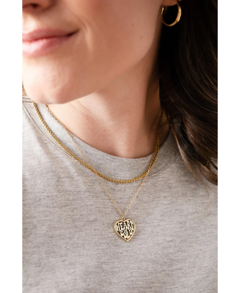Heart Of Gold Pendant Necklace