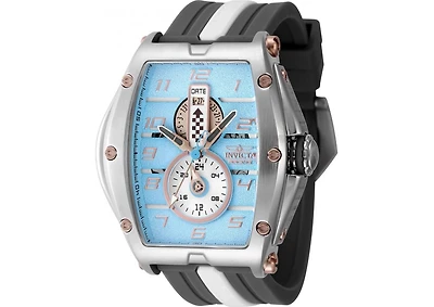 Invicta Men's 47385 Invicta Racing Quartz Multifunction White, Silver, Brown, Rose Gold, Light Blue Dial Watch