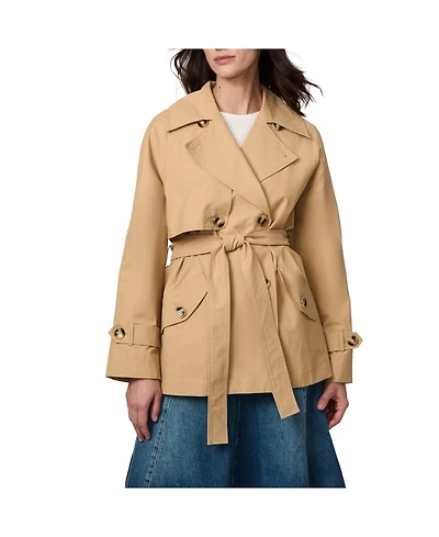 Bernardo Women's Belted Short Trench