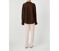 WeWoreWhat Women's Kaftan Linen Top