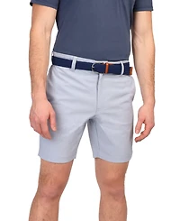 Tailorbyrd Men's Grid Melange Performance Shorts