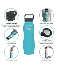 Curve Stainless Steel Bottle: 21oz
