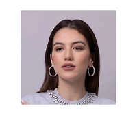 Anna Zuckerman Inside Out 1.50tcw Cz Crystalline Hoops