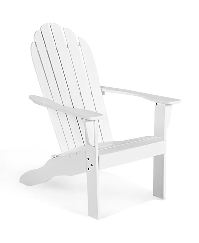 Outdoor Adirondack Chair Solid Wood Patio Garden Furniture