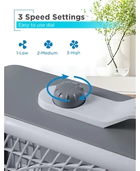 Black+Decker Box Fan with 3 Speed Settings, 20” Box Fan with Carrying Handle, Rotary Knob and Recessed Cord Storage, Portable Fan and Cooling F