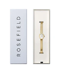 Rosefield Mini Oval Women's Gold Tone Stainless Steel Bracelet Watch 22mm