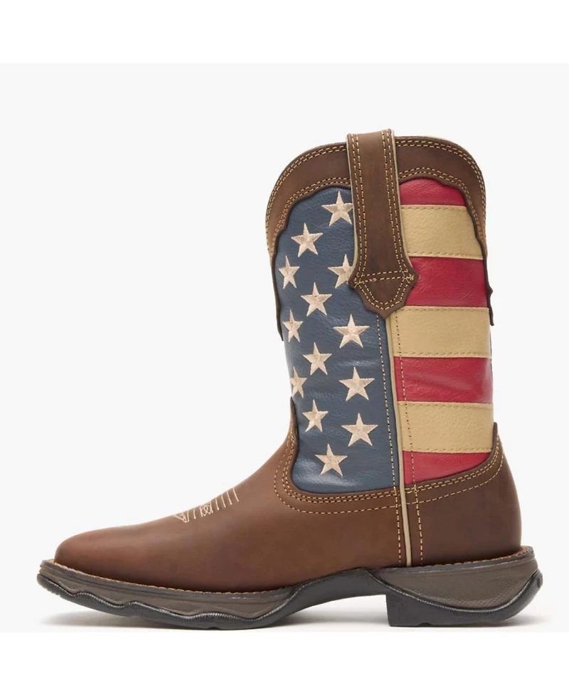 Lady Rebel by Durango Patriotic Women's Pull-On Western Flag Boot