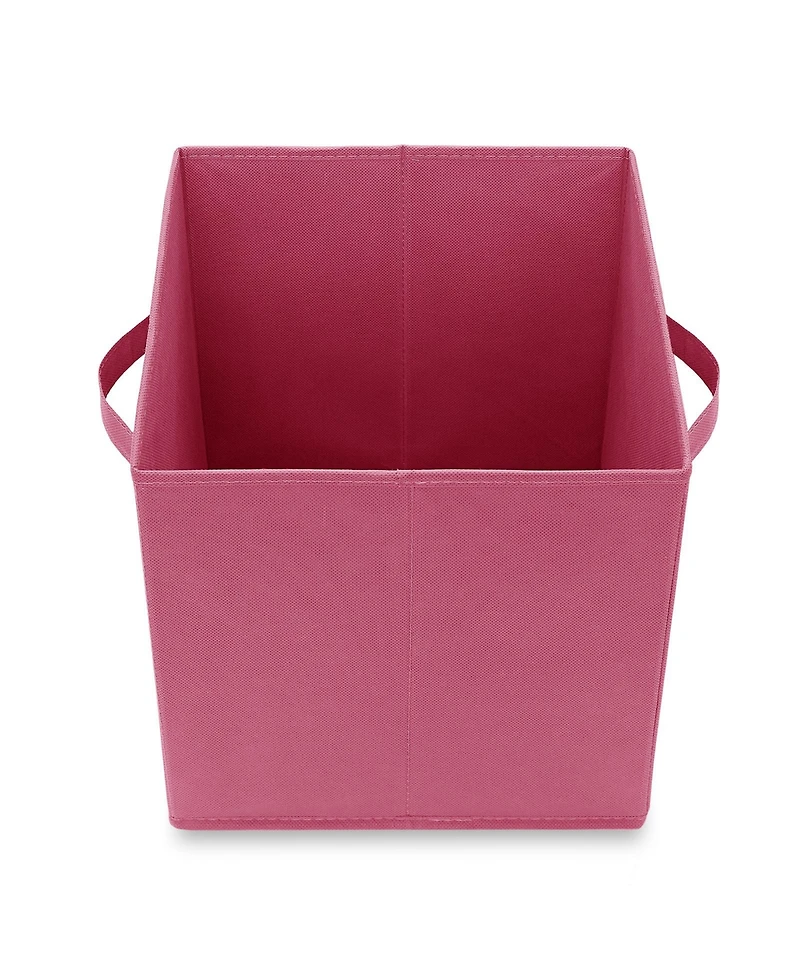 Casafield Set of 6 Fabric Storage Cube Bins, Red