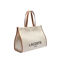 Lacoste Large Heritage Canvas Tote Bag