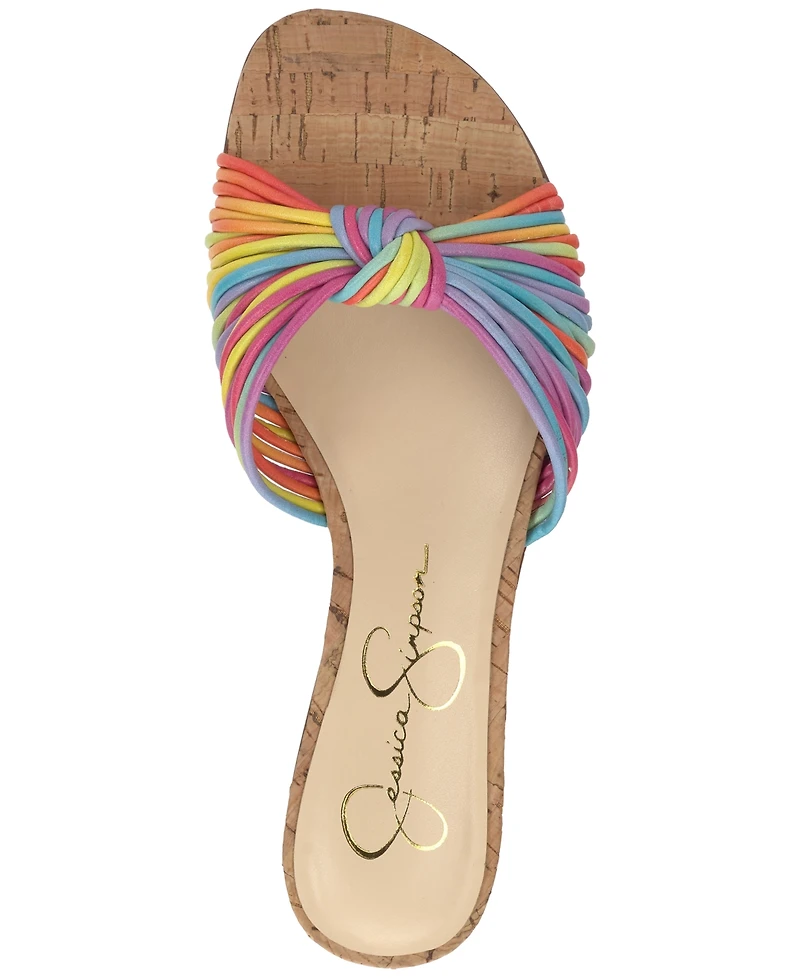 Jessica Simpson Women's Dydra Knotted Strappy Flat Sandals