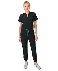 Medgear Women's Scrubs Jumpsuit with 8 Pockets