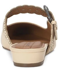 Lucky Brand Women's Nicona Eyelet Buckle Mule Flats