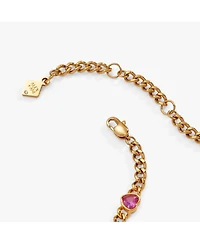 Heart Curb Chain Bracelet